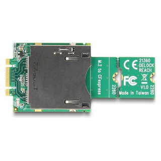 Delock Adapter M.2 Key B+M Stecker zu CFexpress Slot