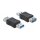 USB 5 Gbps Adapter Typ-A Stecker zu Typ-A Buchse Datenblocker