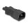 Delock Netzadapter IEC 60320 - C14 auf C7, Stecker / Buchse, 2,5 A, gerade