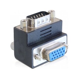 Adapter VGA Stecker zu Buchse 90° gewinkelt