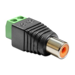 Adapter Cinchbuchse > Terminalblock 2 Pin