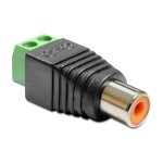Delock Adapter Cinchbuchse > Terminalblock 2 Pin
