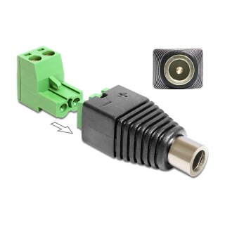 Adapter DC 5,5 x 2,1 mm Buchse > Terminalblock 2 Pin 2-teilig
