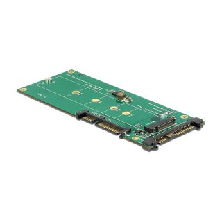 Delock Konverter U.2 SFF-8639 NVMe / SATA 22 Pin > 1 x M.2 Key M