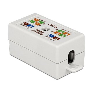 Delock Verbindungsdose für Netzwerkkabel Cat.6 UTP LSA werkzeugfrei