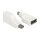 Delock Adapter mini DisplayPort 1.2 Stecker > DisplayPort Buchse 4K 90° gedreht weiß