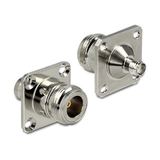 Delock Adapter N Buchse > SMA Buchse zum Einbau