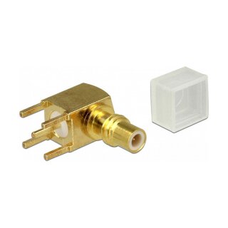 Adapter SMC Buchse 90° gewinkelt PCB