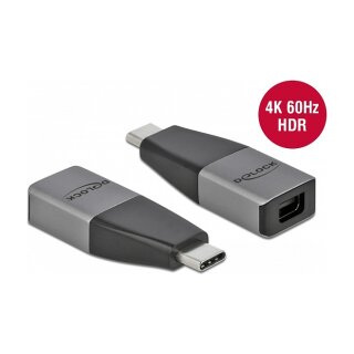 USB Type-C™ Adapter zu mini DisplayPort (DP Alt Mode) 4K 60 Hz – kompaktes Design