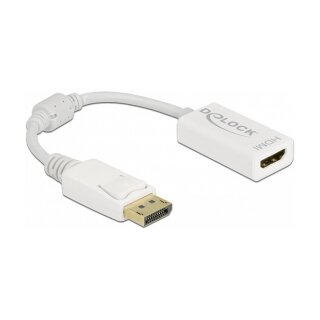 Adapter DisplayPort 1.1 Stecker zu HDMI Buchse Passiv weiß