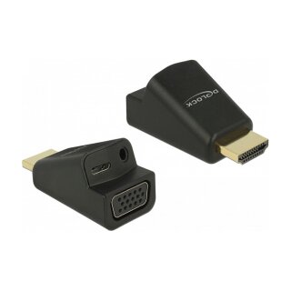 Delock Adapter HDMI-A Stecker > VGA Buchse mit Audio