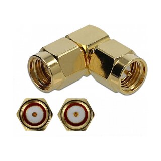 Adapter SMA Stecker zu RP-SMA Stecker 90° 10 GHz