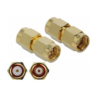 Delock Adapter RP-SMA Stecker zu SMA Stecker 10 GHz