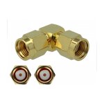 Delock Adapter RP-SMA Stecker zu RP-SMA Stecker 90° 3...