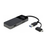 USB 3.2 Gen 1 Adapter zu 4K HDMI + VGA mit Splitter Funktion