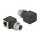 Netzwerkadapter M12 D-kodiert 4 Pin Buchse zu RJ45 Buchse