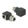 Netzwerkadapter M12 A-kodiert 8 Pin Buchse zu RJ45 Buchse