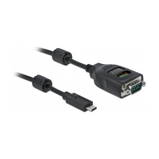 Delock USB Type-C™ zu Seriell DB9 Adapter mit 9 LED RS-232 Tester