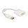 Delock Adapter DisplayPort 1.1 Stecker zu DVI Buchse Passiv weiß
