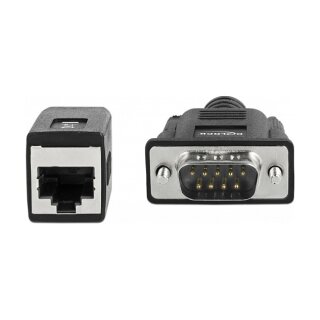 Delock Seriell RS-232/422/485 Adapter DB9 Stecker zu RJ45 Buchse