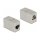 Delock Adapter RJ45 Buchse zu RJ45 Buchse Cat.6A Metall