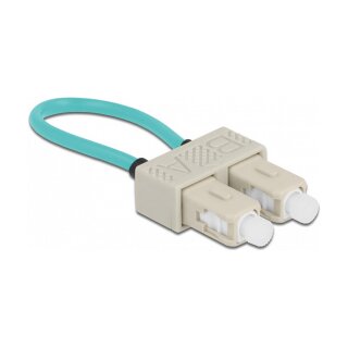 LWL Loopback Adapter SC / OM3 Multimode beige