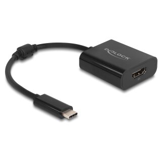 Delock USB Type-C™ Adapter zu HDMI (DP Alt Mode) 8K mit HDR Funktion schwarz
