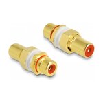 Delock Audio Adapter Cinch Buchse zu Buchse zum Einbau,...