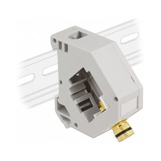 Delock Hutschienenadapter mit Keystone Polklemme zu Polklemme