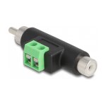 Delock Cinch Stecker und Cinch Buchse zu 2 Pin...