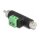 Delock Cinch Stecker und Cinch Buchse zu 2 Pin Terminalblock Adapter