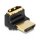 Delock HDMI Adapter Stecker zu Buchse 90° oben gewinkelt 8K 60 Hz Metall