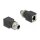 Delock M12 Adapter D-kodiert 4 Pin Stecker zu RJ45 Buchse gerade