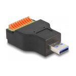 Delock USB 3.2 Gen 1 Typ-A Stecker zu Terminalblock...