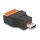 USB 3.2 Gen 1 Typ-A Stecker zu Terminalblock Adapter mit Drucktaster