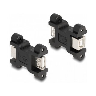 Delock USB 2.0 Adapter Typ-A Buchse zu Typ-B Buchse mit Schraubanschluss