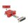 Delock D-Sub 25 Pin Stecker zu RJ12 Buchse Montagesatz rot