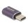 Delock USB Adapter 40 Gbps USB Type-C™ PD 3.1 240 W Stecker zu Buchse Portschoner 8K 60 Hz Metall