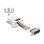 Delock D-Sub 15 Pin Stecker zu RJ45 Buchse Montagesatz...