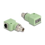 Delock M12 Adapter X-kodiert 8 Pin Stecker zu RJ45 Buchse...