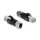 Delock M12 Adapter X-kodiert 8 Pin Buchse zu RJ45 Stecker schwarz