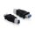 Delock Adapter USB 3.0-B Stecker zu USB 3.0-A Buchse
