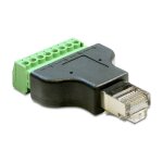 Delock Adapter RJ45 Stecker > Terminalblock 8 Pin...