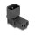 Delock Netzadapter IEC 60320 - C14 auf C13, Stecker / Buchse, 10 A, 90° gewinkelt