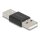 Adapter Gender Changer USB 2.0 Typ-A Stecker zu Stecker Metall