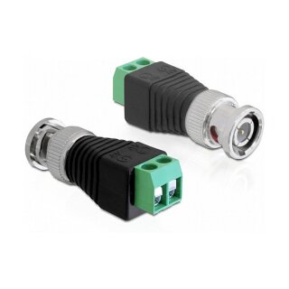 Adapter BNC Stecker > Terminalblock 2 Pin