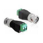 Delock Adapter BNC Stecker > Terminalblock 2 Pin