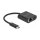 USB Type-C™ Adapter zu Gigabit LAN 10/100/1000 Mbps mit Power Delivery Anschluss schwarz