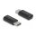Adapter SuperSpeed USB 10 Gbps (USB 3.2 Gen 2) USB Type-C™ Stecker zu Buchse Portschoner schwarz