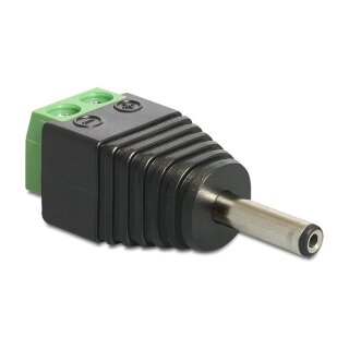 Adapter DC 3,5 x 1,35 mm Stecker > Terminalblock 2 Pin